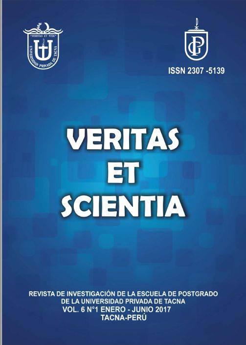 					Ver Vol. 6 Núm. 2 (2017): Veritas et Scientia
				