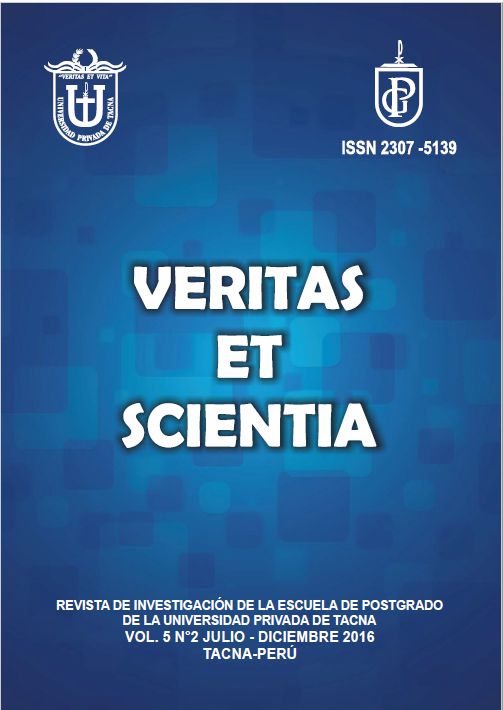 					View Vol. 5 No. 2 (2016): Veritas et Scientia
				