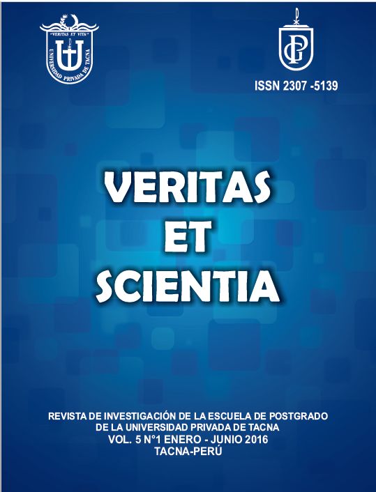 					Ver Vol. 5 Núm. 1 (2016): Veritas et Scientia
				