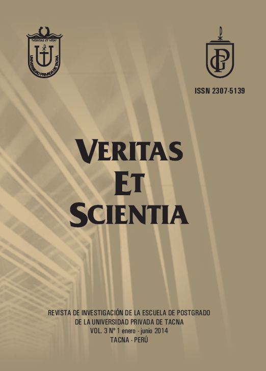 					View Vol. 3 No. 1 (2014): Veritas et Scientia
				