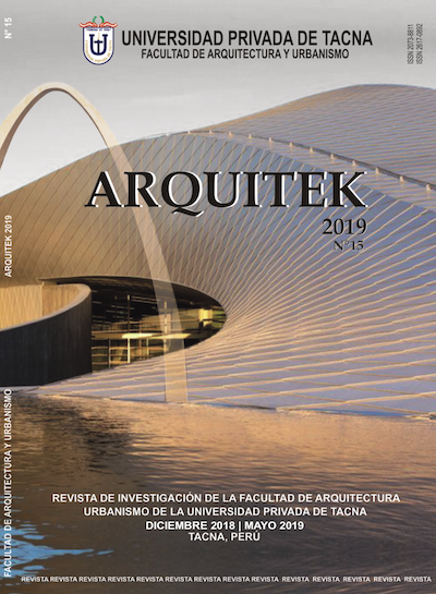 					Ver Núm. 15 (2019): Arquitek
				