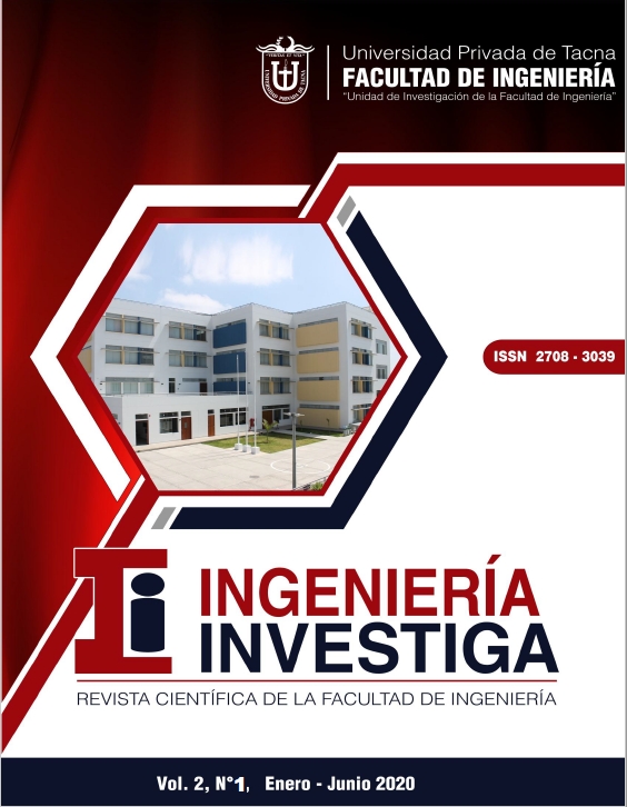 					View Vol. 2 No. 01 (2020): Ingeniería Investiga
				